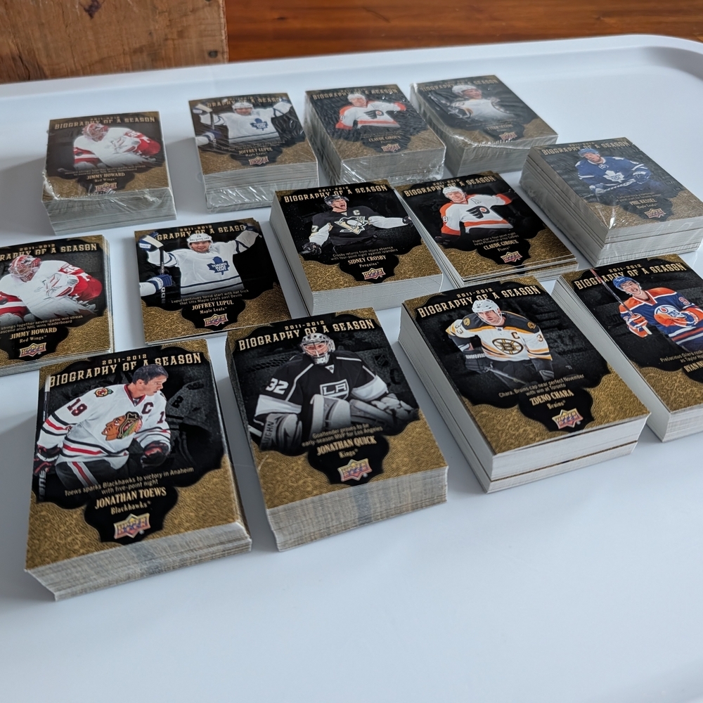 Huge Lot Biography of a Season Hockey Cards- 400+ Some Sealed- Crosby Mint - Picture 3 of 5